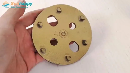 Metal Bond Diamond Grinding Tools 8# Diamond Concrete Grinding Wheel Hard Bond Four Arrow Abrasive Segments 