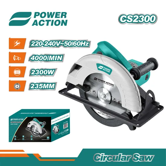 Power Action 220V 1500W Portable Wood Working Electric Power Circular Saw 